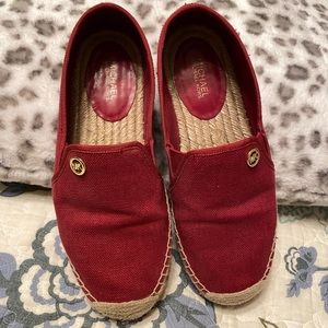 Michael Kors Red Casual Canvas Shoes
